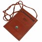 Preview: Kleiner Brustbeutel Leder mit RFID Blocker Brusttasche Klarsichtfach Security Wallet 10017