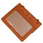 Preview: Brustbeutel Leder RFID Schutz Brusttasche Klarsichtfach Security Wallet 10018