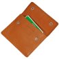 Preview: Brustbeutel Leder RFID Schutz Brusttasche Klarsichtfach Security Wallet 10018