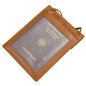Preview: Brustbeutel Leder Brusttasche groß RFID Reisepass Security Wallet 10019