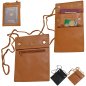Preview: Brustbeutel Leder Brusttasche groß RFID Reisepass Security Wallet 10019