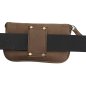 Preview: Flache Gürteltasche Hüfttasche Bikertasche Bauchtasche Leder Festivaltasche 40012