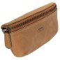 Preview: Flache Gürteltasche Hüfttasche Bikertasche Bauchtasche Leder Festivaltasche 40012