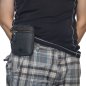 Preview: Leder Gürteltasche mit Reißverschluss  Hüfttasche Bauchtasche Festivaltasche 40013
