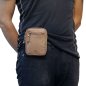 Preview: Leder Gürteltasche mit Reißverschluss  Hüfttasche Bauchtasche Festivaltasche 40013