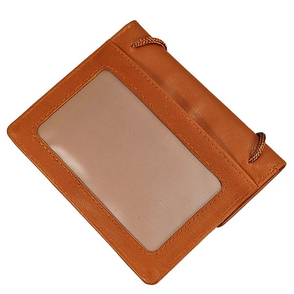 Brustbeutel Leder RFID Schutz Brusttasche Klarsichtfach Security Wallet 10018