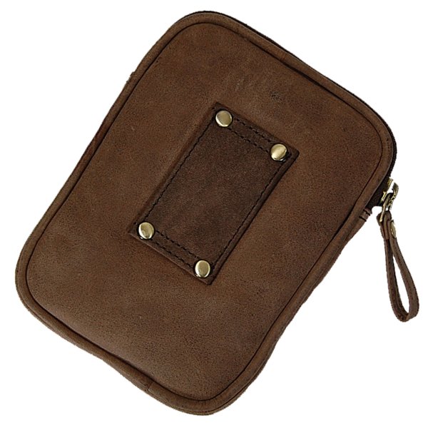 Leder Gürteltasche mit Reißverschluss  Hüfttasche Bauchtasche Festivaltasche 40013