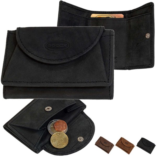Mini Geldbörse Leder Geldbeutel Portmonee Jeansbörse Party Damen Herren 40105