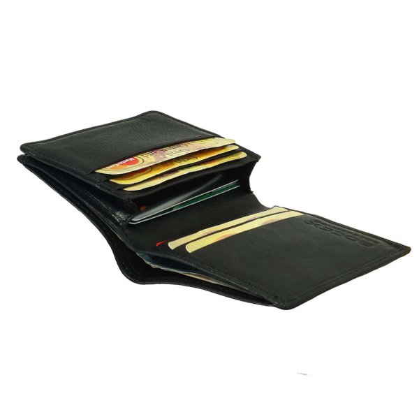 Kreditkartenetui Leder Premium Kartenbox Kreditkartenbörse mit Scheinfach 50026