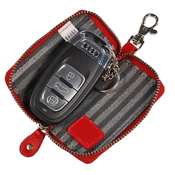 Schlüsseltasche Leder Schlüsselmappe Schlüsseletui Auto Etui Tasche 70004