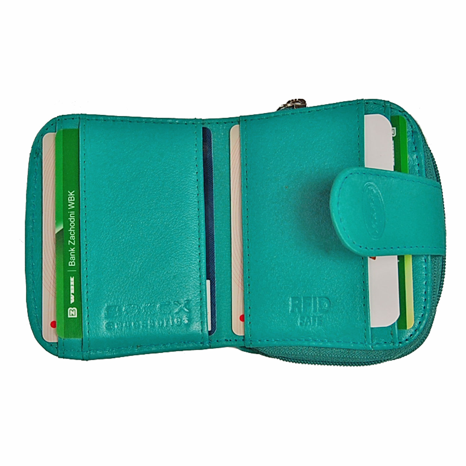 Boccx Markenshop - Brustbeutel Leder RFID Schutz Brusttasche Klarsichtfach  Security Wallet 10018