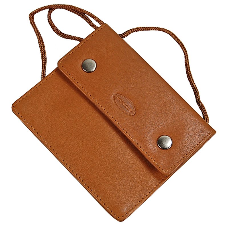 Brustbeutel Leder RFID Schutz Brusttasche Klarsichtfach Security Wallet 10018