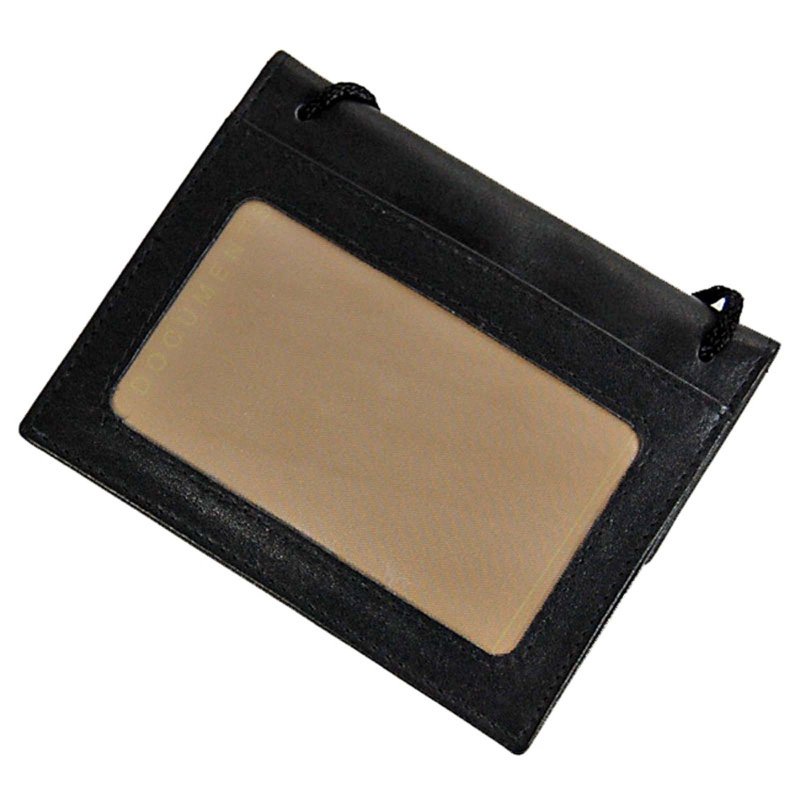 Brustbeutel Leder RFID Schutz Brusttasche Klarsichtfach Security Wallet 10018