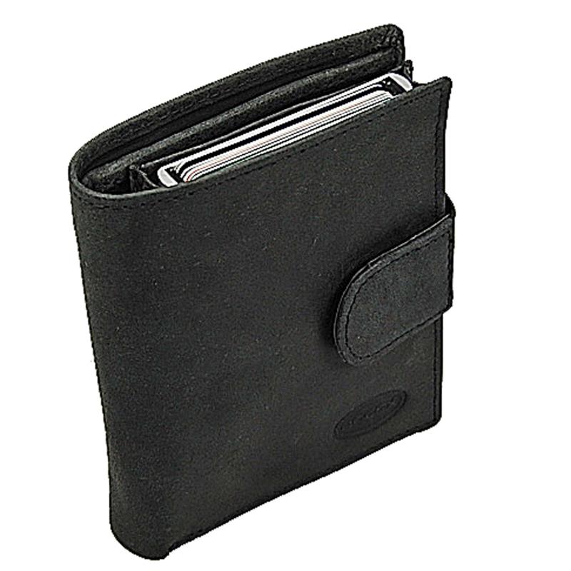 Herren Geldbeutel Leder Geldbörse Aluminium RFID Kartenetui Herrenbörse 40029