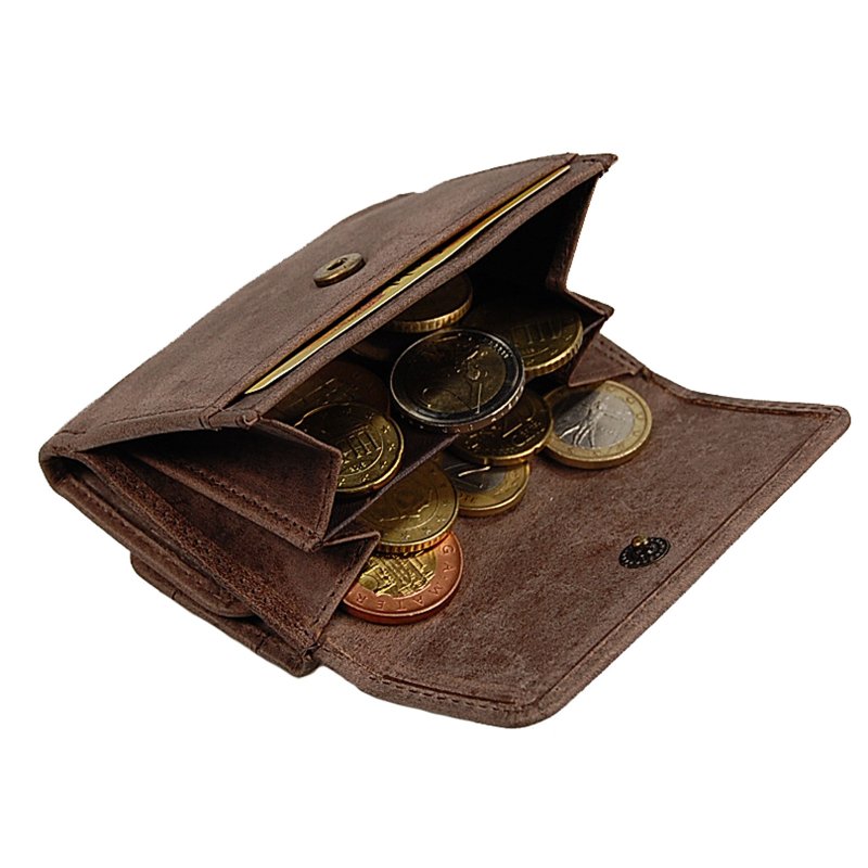 Mini Geldbörse Leder Geldbeutel Portmonee Herrenbörse Damenbörse Partybörse 40034