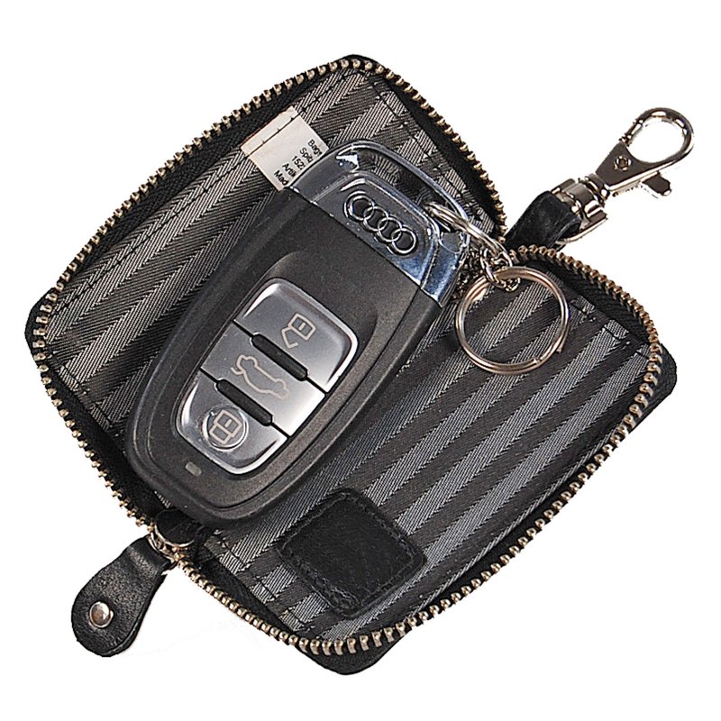 Schlüsseltasche Leder Schlüsselmappe Schlüsseletui Auto Etui Tasche 70004