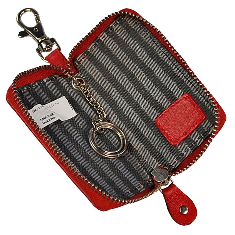Schlüsseltasche Leder Schlüsselmappe Schlüsseletui Auto Etui Tasche 70004