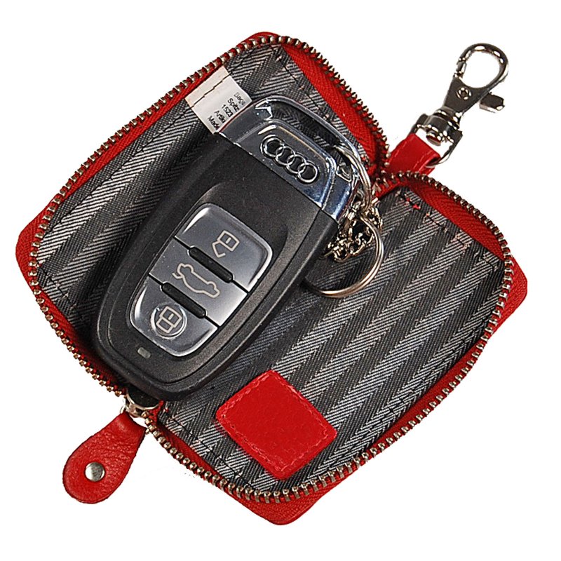 Schlüsseltasche Leder Schlüsselmappe Schlüsseletui Auto Etui Tasche 70004